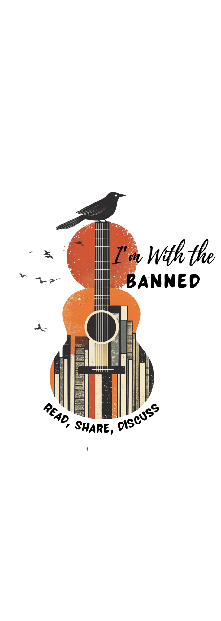 WMS I'm With The Banned Bookmark (Custom)-ENJEN DESIGN