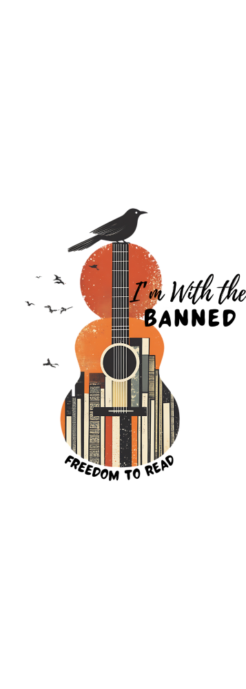 WMS I'm With The Banned Bookmark (Custom)-ENJEN DESIGN