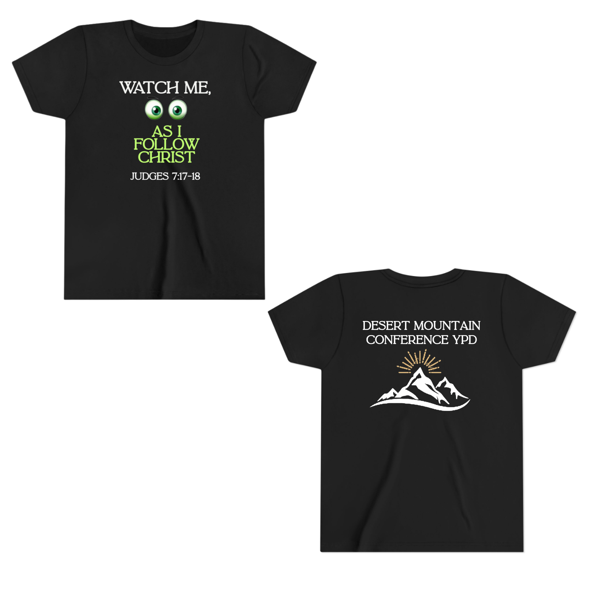 *CUSTOM Youth Tee * Watch Me, As I Follow Christ Youth Tee-Kids clothes-The Original God Ain't Petty But I Am