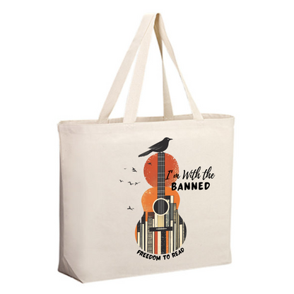 WMS I'm With The Banned Tote Bag (Custom)-ENJEN DESIGN