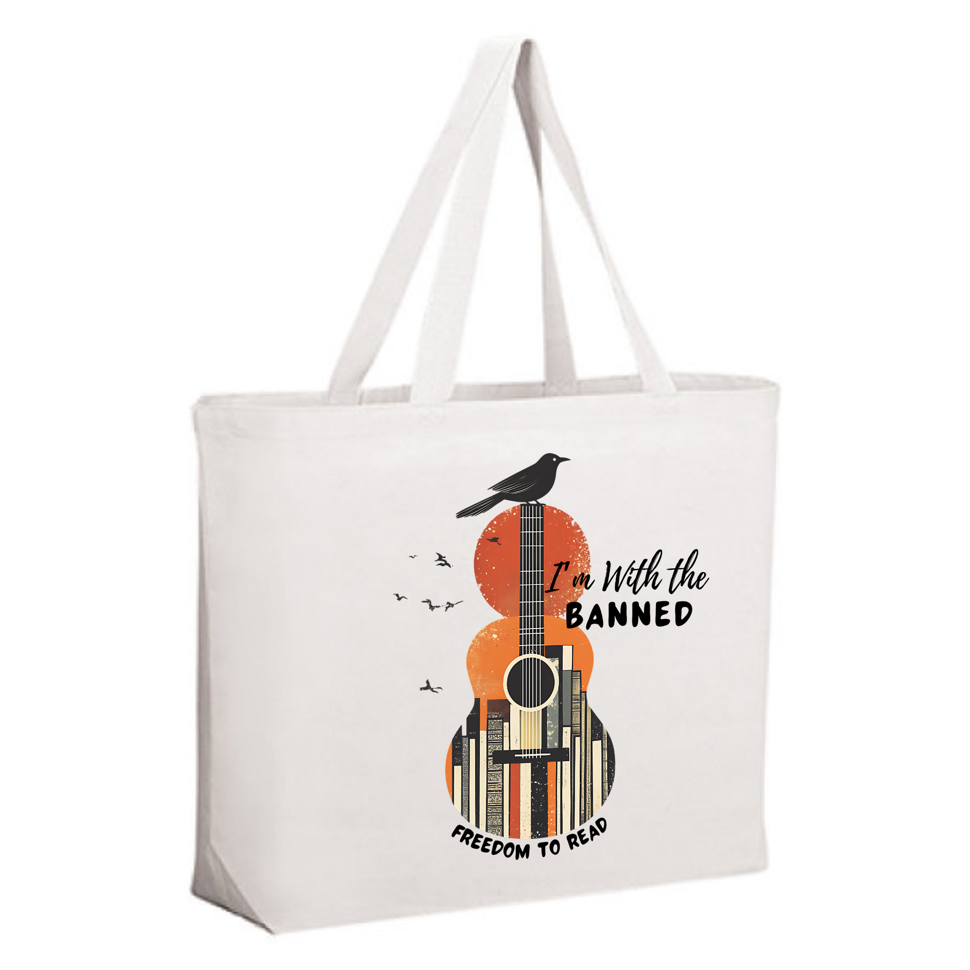 WMS I'm With The Banned Tote Bag (Custom)-ENJEN DESIGN