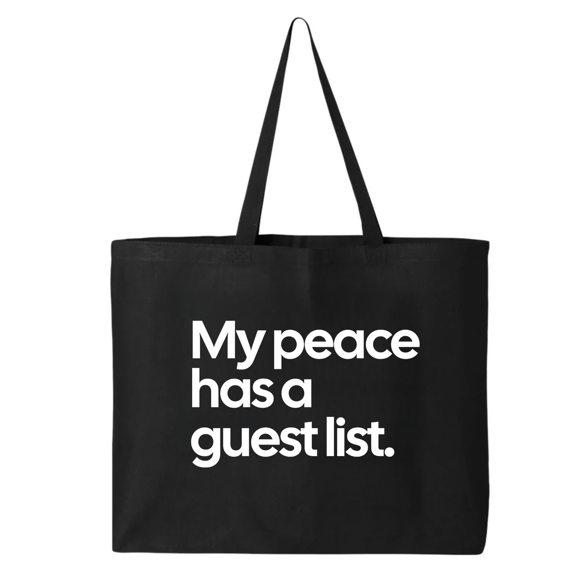 My Peace Has a Guest List Tote bag-ENJEN DESIGN