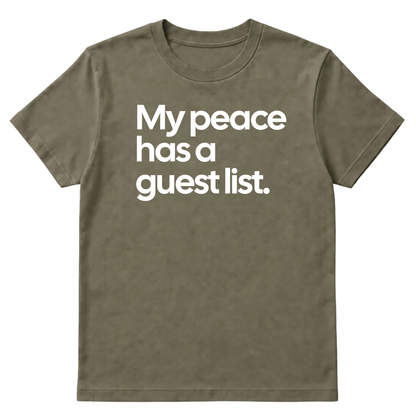My Peace has a Guest List Unisex Tee-ENJEN DESIGN