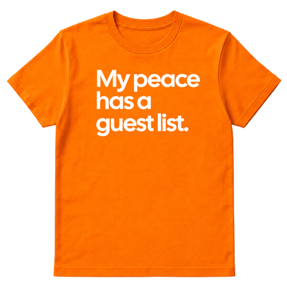 My Peace has a Guest List Unisex Tee-ENJEN DESIGN
