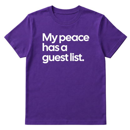 My Peace has a Guest List Unisex Tee-ENJEN DESIGN