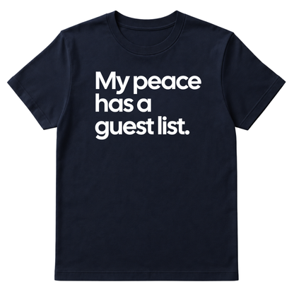 My Peace has a Guest List Unisex Tee-ENJEN DESIGN