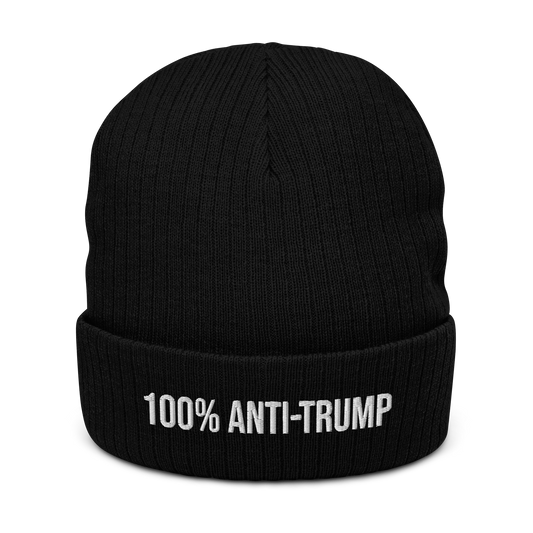 Ribbed knit beanie-ENJEN DESIGN