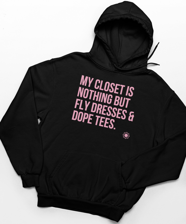 FLY DRESSES & DOPE TEES (UNISEX HOODIE)-ENJEN DESIGN